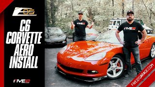 Extreme Online Store  Corvette C6 Aerodynamic Body Kit  ZR1 Extended Package Installed by Team512 [upl. by Airrat]