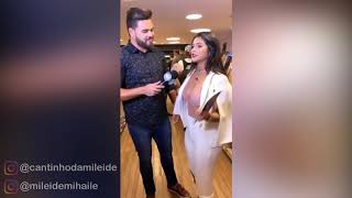 MILEIDE MIHAILE ROUBA A CENA EM LANÇAMENTO DA BIOGRAFIA NÃO AUTORIZADA DE ANITTA [upl. by Ajak]