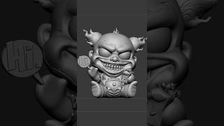 Chibi Violator Clown  3D Modeling violator spawn clown [upl. by Docila469]