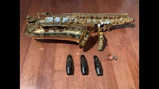 Saxophone Mouthpieces Selmer S90Tip Opening Comparison Video 170 180 190 [upl. by Shira]