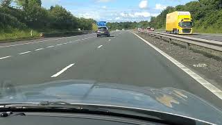 Lane Hogging and look at that viaduct on M80 Falkirk District Scotland UK [upl. by Gnoud542]