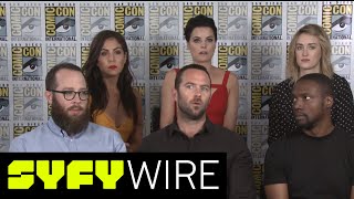 Blindspot Jane Doe’s Name Revealed  ComicCon 2016  SYFY WIRE [upl. by Arraet594]