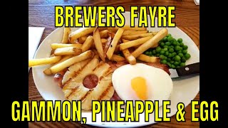 Brewers Fayre UK  Gammon with Pineapple amp Egg [upl. by Derrik]