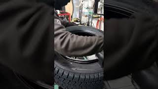 Installing a tire 🛞 fyp foryou viral shortvideo shorts tires reels trending youtubeshort [upl. by Esiuqram343]