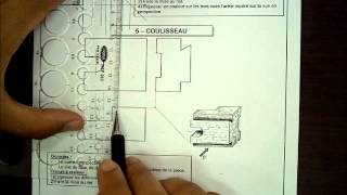 Cours de dessin industriel Exercice de projection Pièce N°5 COULISSEAU Partie 1 [upl. by Ajan79]