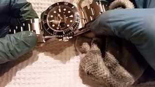 Rolex Submariner Stainless Steel Polish 116610LN [upl. by Reinal743]