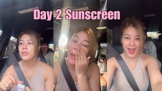 Day 2 Test for my sunscreen  MaricarEsclamado [upl. by Dannie]