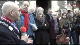 Herdenkingssteen voor Klaas Jan Mulder op Koeplein [upl. by Alletsyrc]