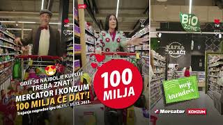 Gdje se najbolje kupuje treba znat Mercator i Konzum 100 milja će dat 61131122023 [upl. by Homans]