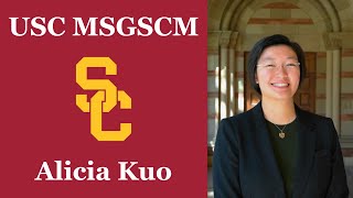 USC MSGSCM Admissions Video  Alicia Kuo [upl. by Notlrak351]