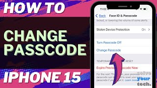 How to Change Passcode on iPhone 15 [upl. by Foy]