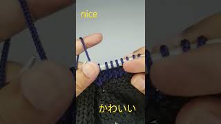 Entrelac knitting entrelacknit shortvideo knit rajut belajarmerajut music hobby polyrope [upl. by Ameerak7]