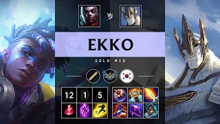 Ekko Mid vs Galio Dominating  KR Challenger Patch 1417 [upl. by Pozzy]