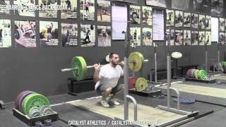 NarrowStance Back Squat  Olympic Weightlifting Exercise Library  Catalyst Athletics [upl. by Nevart]