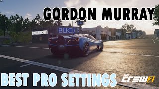 Gordon Murray Automotive  BEST PRO SETTINGS  The Crew 2 [upl. by Assenyl]