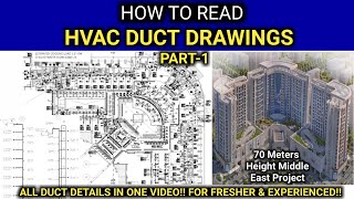 HOW TO READ HVAC DUCTING DRAWING l HVAC DRAWING l HVAC TUTORIAL [upl. by Airdni]