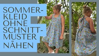 Sommerkleid ohne Schnittmuster nähen  DIY mit Annas Nähschule [upl. by Rudyard]