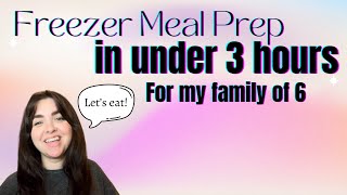 Freezer Meal Prep [upl. by Juana]