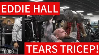 Eddie Halls Tricep Injury A Warning for All Lifters [upl. by Noved]