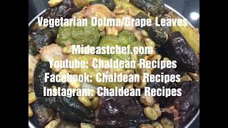 Vegetarian DolmaStuffed Grape Leaves [upl. by Aletse]