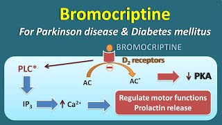 Bromocriptine for both Pakinson disease and Diabetes Mellitus [upl. by Iatnohs]