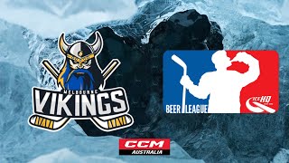 Vikings VS Reservoir Dogs  Div 2  17th June  IceHQ Beer League ice hockey [upl. by Orsino]