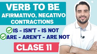 VERBO TO BE Afirmativo  Negativo y Contracciones [upl. by Cam]