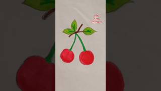 Litchi drawing🍒🍒🍒 with colour viralshorts drawing art song subscribe [upl. by Gildas92]