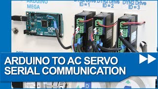 Arduino to DYN AC Servo Drive Serial Communication Example [upl. by Norean]