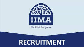 IIMA Recruitment 2024 I Finance I Accounts I MBA I Graduates [upl. by Suiradel878]