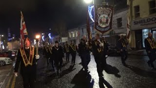 Closing of the Gates parade Newtownards FULL PARADE 17122022 [upl. by Ellatsirhc]