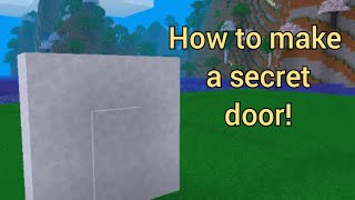 multicraft  How to make a secret door in multicraft [upl. by Ylesara]