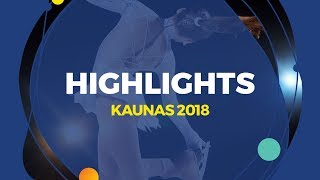 Ladies Free Skating  Highlights  Kaunas 2018 [upl. by Nivlam]