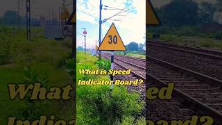 What is Speed Indicator Board Near Rail Track  Speed Indicator Board Details trainknowledge [upl. by Hersch]