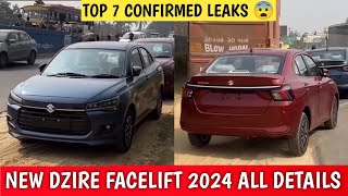 Finally NEW Dzire Facelift 2024 IS HERE Full Video  All Details Dzire New Model 2024  Interiors [upl. by Orsini]