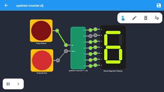 Smart logic simulator up down counter final version [upl. by Ram]