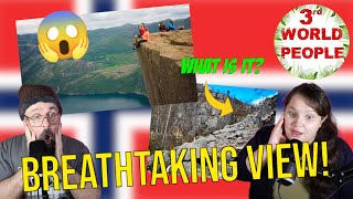 3rd WORLD PEOPLE REACT THE INSANE PREIKESTOLEN  RYFYLKE  LYSEFJORD [upl. by Callery]