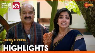 Kanyadanam  Highlights of the day  Watch full EP only on Sun NXT  13 Dec 2023  Surya TV [upl. by Zara]