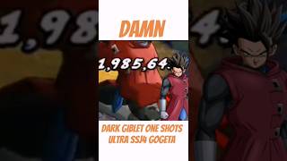 Dark Giblet one shots Ultra SSJ4 Gogeta  Dragon Ball Legends [upl. by Judas]