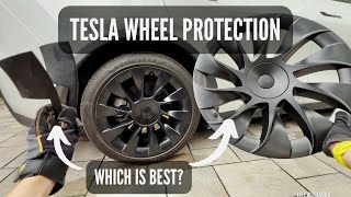 Tesla BEST Way To Protect Your Wheels EVBASE Wheel Cover [upl. by Yrebmik]