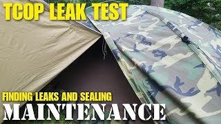 Eureka TCOP One Man Combat Tent leak test [upl. by Alioz]