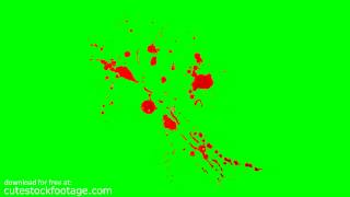 blood splatter 22  HD chroma key footage [upl. by Yrrac78]