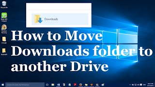 How to move Downloads folder to another drive in Windows 10 and Windows 11 [upl. by Yoho]