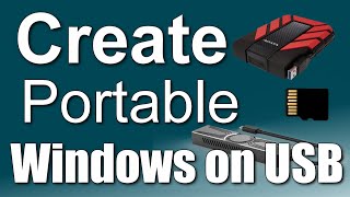 How to install Windows 1011 on a External HDDSSD MicroSD or NVMe➡️Portable Windows➡️Windows to Go [upl. by Dreda]