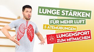 Lunge stärken  5 Atemübungen für mehr Luft  Lungensport zum mitmachen Funktionsgymnastik Teil 6 [upl. by Mw]