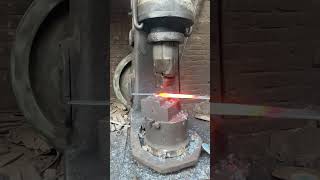 Forging Viking sword  5160 spring steel full tang sword  Sword making swordmaking vikingsword [upl. by Grassi]