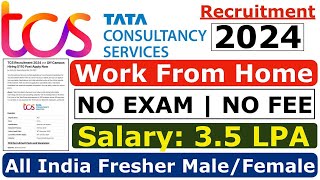 TCS Recruitment 2024 TCS hiring Freshers  TCS Work From Home Jobs  TCS OFF Campus Placements [upl. by Htebasile843]