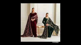 Velvet dress designs 2024velvet suit designvelvet ke suit ke designsvelvet suitsvelvetindia [upl. by Yanehc]