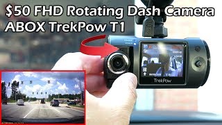 ABOX Trekpow HD 1080P 180°Rotating Camera Car Dashcam [upl. by Naujaj172]