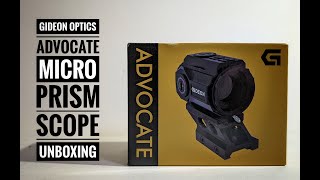 Gideon Optics Advocate Unboxing [upl. by Atneuqal14]